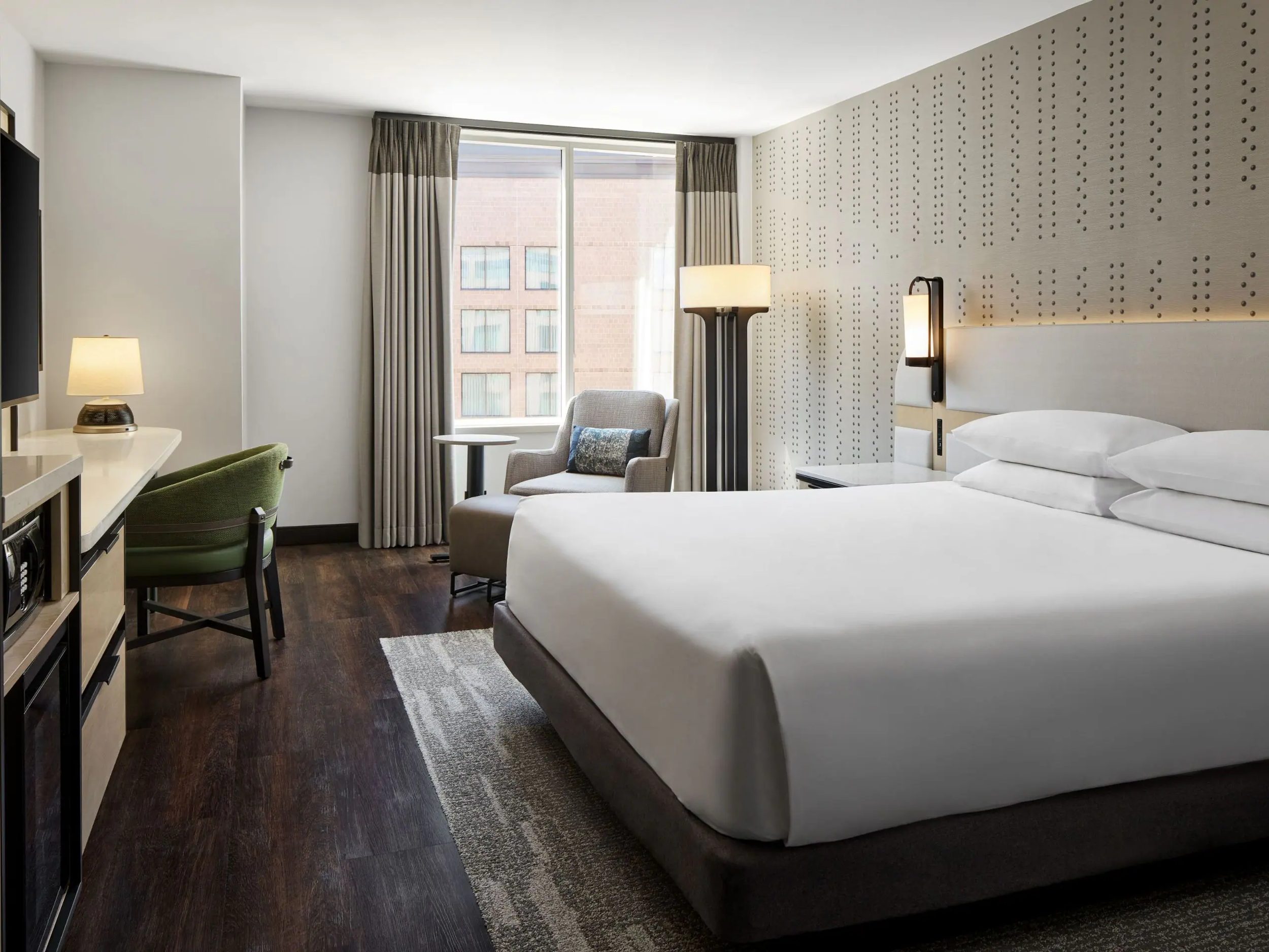 Guest room at the Hyatt Regency Washington on Capitol Hill